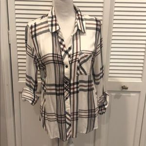 Rails plaid button down